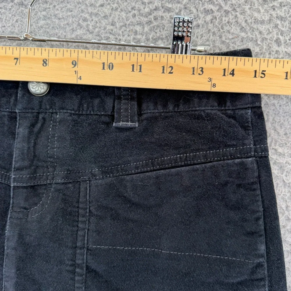 Athleta Black Corduroy Mini Skirt Womens 4 Stretch Utility Pocket Style 720944